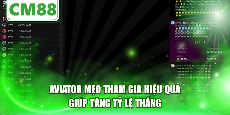 Aviator Mẹo Tham Gia Hiệu Quả Giúp Tăng Tỷ Lệ Thắng